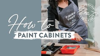 Episode 13  Tjhoko Paint HowTo Series  How to paint melamine or wooden kitchen cabinets [upl. by Hamnet]