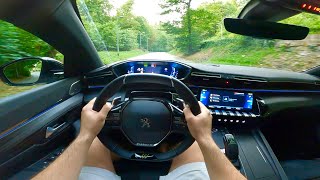 New Peugeot 508 PSE 2022  POV test drive 360 HP plugin HYBRID [upl. by Notsniw581]