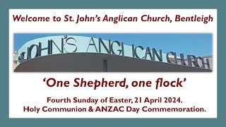 St Johns Anglican Church Bentleigh Sunday 21 April 2024 10am Holy Communion amp ANZAC Comm Serv [upl. by Mattson763]