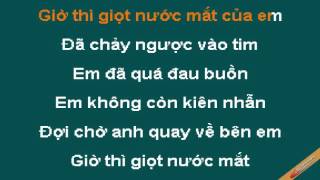 Linh Hon Giot Nuoc Mat Karaoke  Thanh Thảo  CaoCuongPro [upl. by Ekoorb]