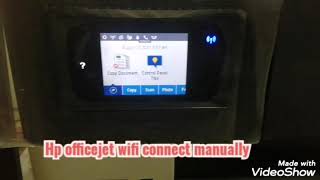 Hp officejet 7740 how can connect wifi [upl. by Vivian]