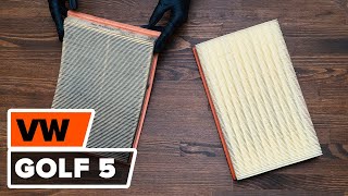 Wie VW GOLF 5 Luftfilter wechseln TUTORIAL  AUTODOC [upl. by Gothurd]