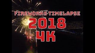 4K Fireworks Timelapse  Iquique  Chile 2018 [upl. by Sung]