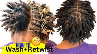 3 Month✨Starter Instant locs UpdateBeginner friendlyRetwistWashmore [upl. by Leirad]