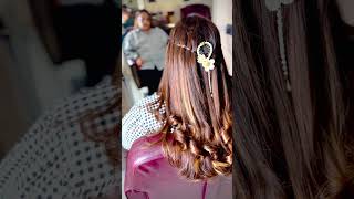 Hair style youtubeshorts hairstyles shorts viralvideo hairstyling [upl. by Nolyad]