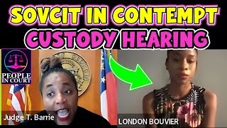 SOVEREIGN CITIZEN MOM IN CONTEMPT FAMILY COURT JUDGE SENDS COPS IN CUSTODY HEARING [upl. by Aihsatsan]