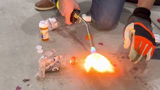 Thermoset vs Thermoplastic Torch Experiment [upl. by Lihp]