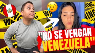 VENEZOLANA QUE ESTABA EN PERÚ 🇵🇪 SE ARREPIENTE DE REGRESAR A VENEZUELA 🇻🇪  VenezolanoEnPerú [upl. by Laurens]