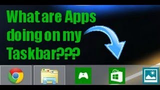 HOWTO Stop Windows Apps from appearing on your Taskbar on Windows 881 [upl. by Ecirehc973]