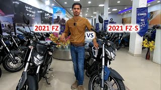 2021 FZ v3 vs FZS v3 Difference comparison and changes [upl. by Arawaj109]