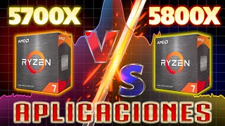 🔥Ryzen 7 5700x Vs Ryzen 7 5800x  Rendimiento en Aplicaciones [upl. by Kinnon]