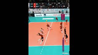 Insane Point From Naz Akyol volleyball [upl. by Swarts]