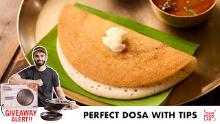 Perfect Dosa Recipe  Dosa Tawa Seasoning Tips Dosa Atta  घर पर बनाइये परफेक्ट दोसा  Sanjyot Keer [upl. by Ayekahs]