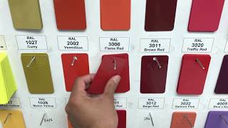 RAL Powder Coated Color Chip Plate Samples  Crosslink Paints [upl. by Leber876]