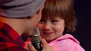 Justin Bieber sings quotBabyquot with his sister Jazmyn [upl. by Dloreg]