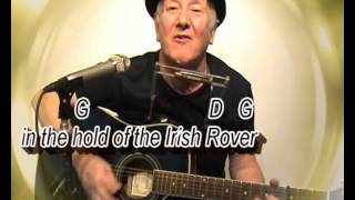 The Irish Rover Shane MacGowanPogues cover GUITAR LESSON playalong chords amp lyrics Gcapo 3rd [upl. by Arsi]