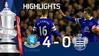 EVERTON vs QUEENS PARK RANGERS 40 Official Goals amp Highlights FA Cup Third Round [upl. by Anailil942]