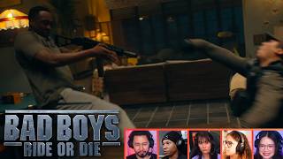 Reactors Reacting to REGGIE KILLING INVADERS  Bad Boys Ride Or Die 2024 [upl. by Rovaert924]