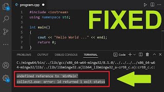 Fix Error Undefined Reference to WinMain  Collect2exe error ld returned 1 exit status  CC [upl. by Shyamal]