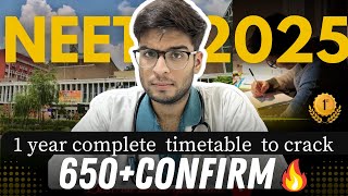 Ultimate Roadmap🔥to NEET 2025 Best🤩Timetable to score 680 in NEET 2025 [upl. by Anana167]