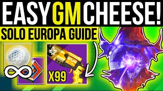 Easy EUROPA Battlegrounds Grandmaster CHEESE Solo WARDENS LAW Farm amp Nightfall Guide Destiny 2 [upl. by Douville3]