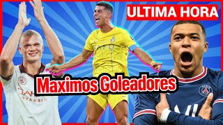 Cristiano Ronaldo entre los máximos goleadores TOP 2023 con Mbappe y Haaland [upl. by Aleet]