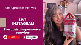 50 Frasqueira impermeável com visor  LIVE Instagram [upl. by Auqenahs524]