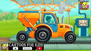 Farmer Hardwork  Cartoon Farmer Field  Baby truck cartoon truckcartoons kids kidsvideo farmer [upl. by Shep]