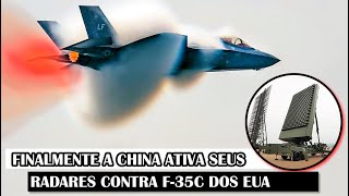 Finalmente A China Ativa Seus Radares Contra F35C Dos EUA [upl. by Artemahs]