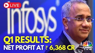 LIVE  Infosys Reports Q1FY25 Net Profit At ₹6368 Cr Vs CNBC TV18s Poll of ₹6198 Cr  CNBC TV18 [upl. by Attirb]