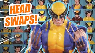 ASTONISHING Marvel Legends 85 Years Wolverine Review and Head Swaps [upl. by Amlez]