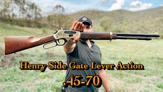 The Henry 4570 Govt Side Gate Brass Lever Action II First Shot and Impressions II My Dream Rifle [upl. by Onek]