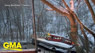 Bridge collapses in Pittsburgh l GMA [upl. by Danby367]