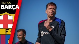 FC BARCELONA  quot¡Szczesny se une al Barça Primera sesión de entrenamiento con el equipo [upl. by Ludba588]