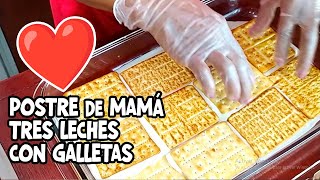 Como hacer POSTRE de TRES LECHES con Galletas [upl. by Magda]