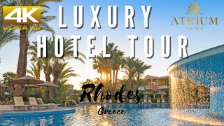 Rhodes Hotel Tour  Atrium Palace Thalasso Spa Resort 5 Star Luxury Holiday  in 4K Ultra HD  ρόδος [upl. by Nocaed]