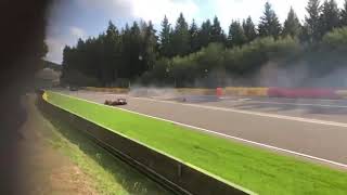 Anthoine Hubert dies after Formula 2 Crash Spa  Francorchamps Close footage August 31 2019 [upl. by Litman885]