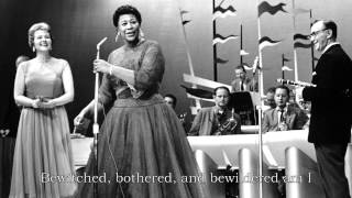 Ella Fitzgerald  Bewitched Bothered and Bewildered Lyrics [upl. by Saucy]