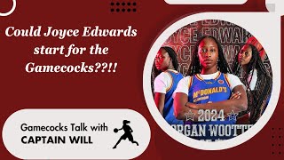 Could Joyce Edwards start for the South Carolina Womens Basketball Team [upl. by Eedyaj641]