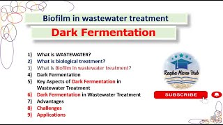 Dark fermentation  biofilm in wastewater treatment wastewatertreatment raqbamicrohub biofilm [upl. by Alekim]