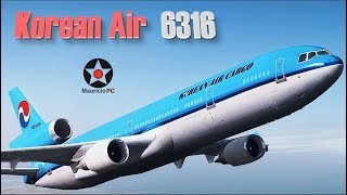 Error de cálculo  Vuelo 6316 de Korean Air Reconstrucción [upl. by Ainniz392]