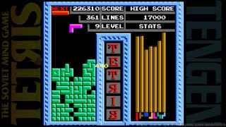 Tetяis NES unlicensed video game port  481line 11 levels session for 1 Player 🧩🎮 [upl. by Nois]