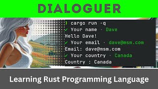 Dialoguer  Rust Language [upl. by Holland798]