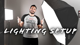 Professional Lighting Setup  GODOX SL60W and 120cm Softbox UrduHindi [upl. by Solrak940]