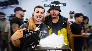 ¡MYKE TOWERS LE LLEGO A SNEAKERCON DALLAS A COMPRAR TENIS [upl. by Ahab]