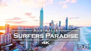 Surfers Paradise🏄‍♂️ Gold Coast Australia 🇦🇺  by drone 4K [upl. by Lime513]