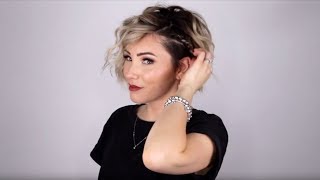 Aveda HowTo  Curls and Accent Braid Short Hair Tutorial with Chloe Brown [upl. by Gershom]