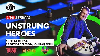 RUSH Alex Lifeson Unstrung Heroes with Scott Appleton Guitar Tech [upl. by Natassia]