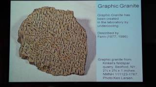 Granitic pegmatites Formation and mining Presented by Mark Jacobson Retired Chevron Corporation [upl. by Esbensen708]