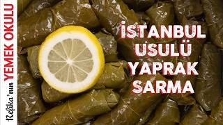 İstanbul Usulü Mükemmel Zeytinyağlı Yaprak Sarma Tarifi  Kolay ve Lezzetli🤤 [upl. by Longawa713]